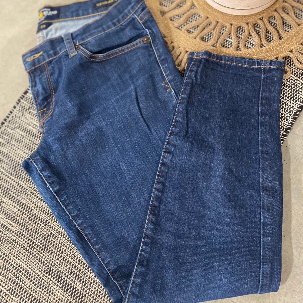 Lucky Beans Crop Blue Jean